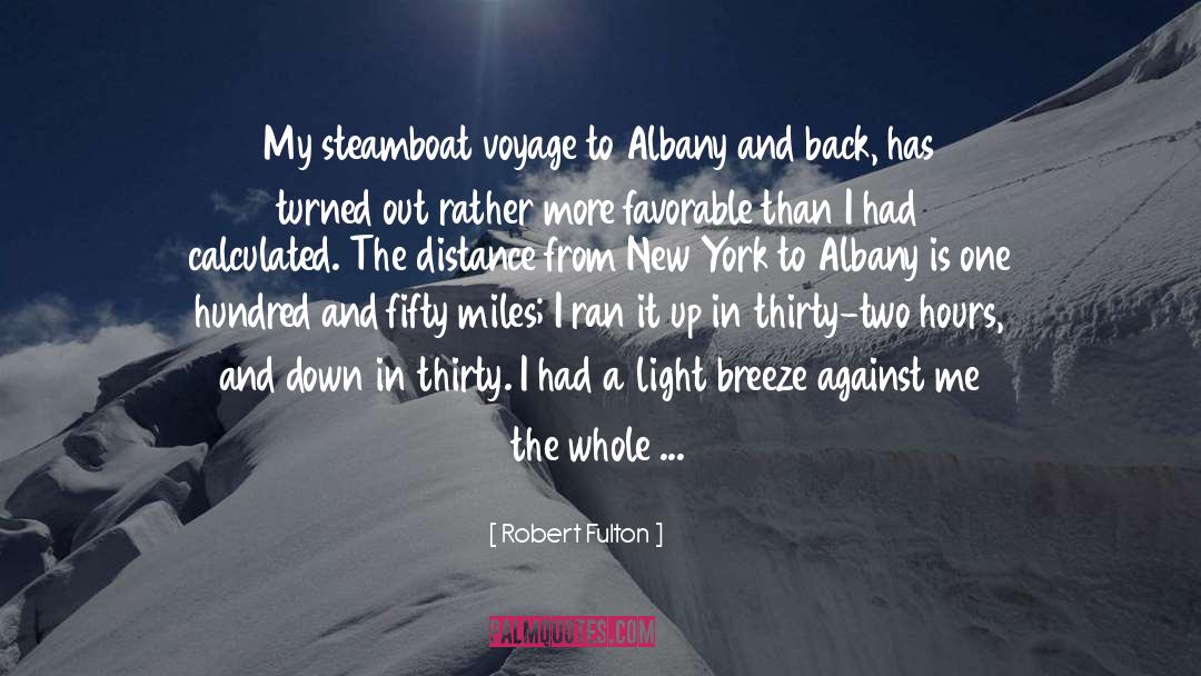 Albany quotes by Robert Fulton