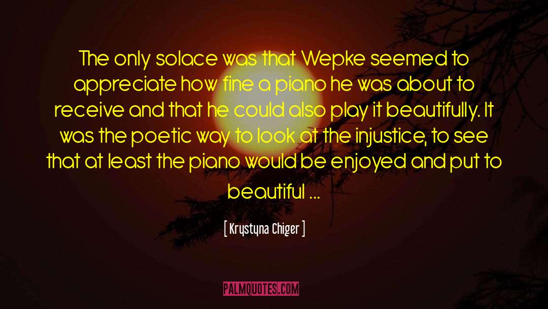 Alberini Piano quotes by Krystyna Chiger