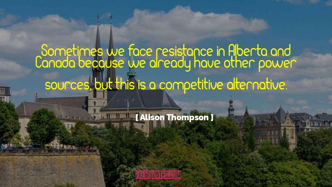 Alberta quotes by Alison Thompson