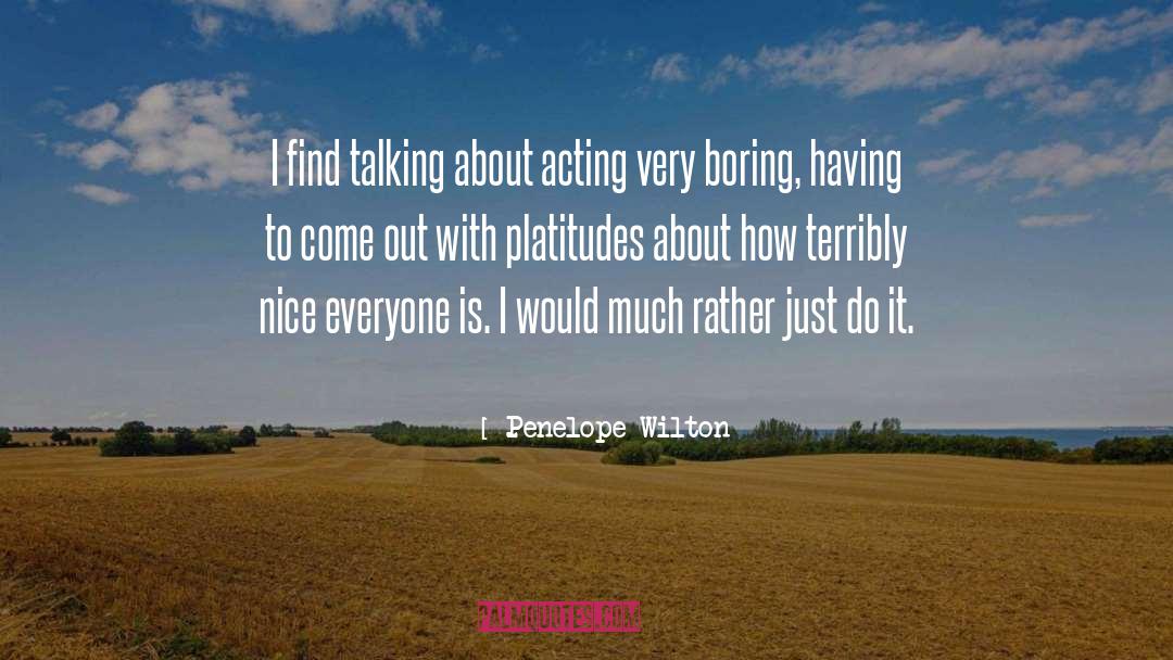 Albonico Nice quotes by Penelope Wilton