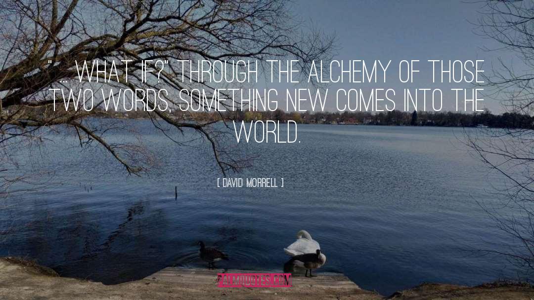 Alchemy quotes by David Morrell