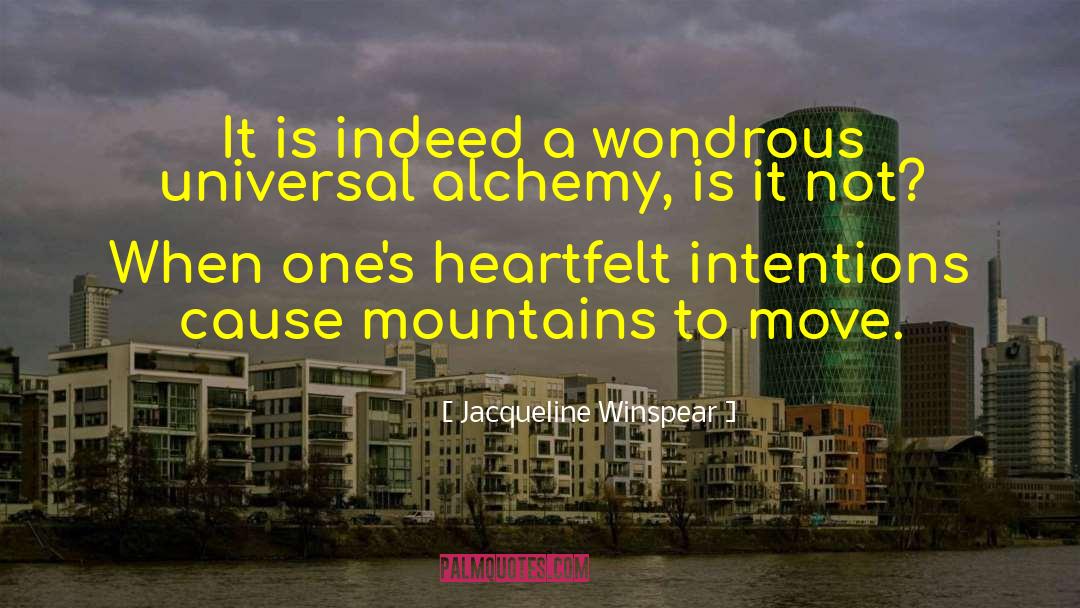 Alchemy quotes by Jacqueline Winspear