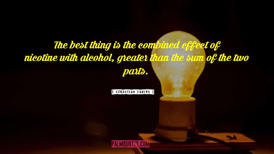 Alcohol Addiction quotes by Sebastian Faulks