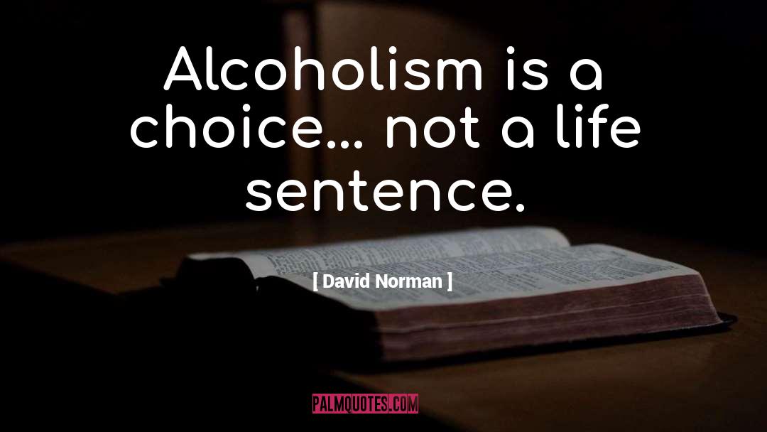 Alcohol Addiction quotes by David Norman