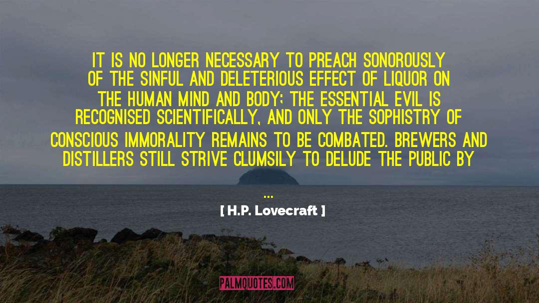 Alcohol Drinking quotes by H.P. Lovecraft