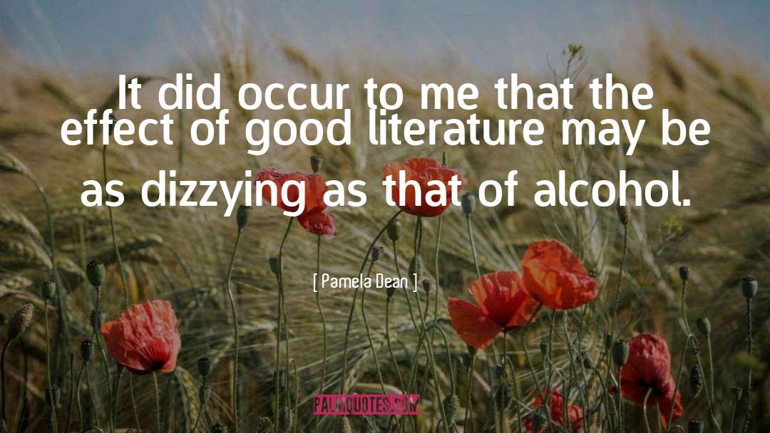 Alcohol quotes by Pamela Dean