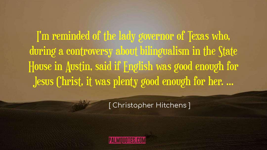 Alcuna In English quotes by Christopher Hitchens