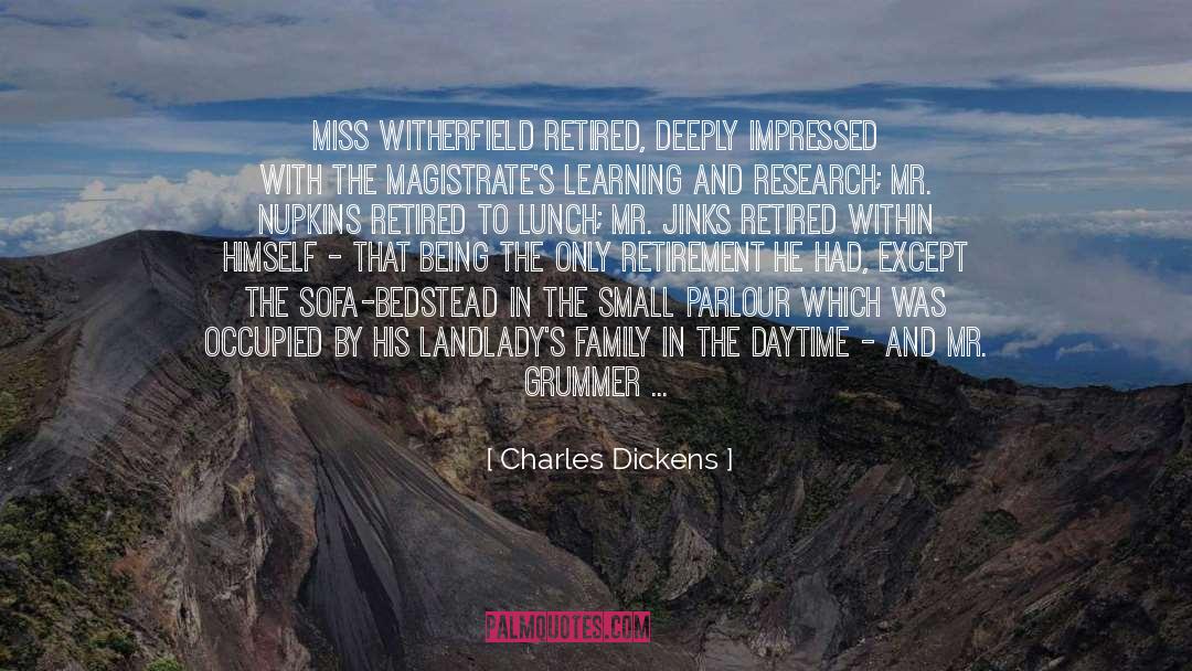 Ale Retirement quotes by Charles Dickens