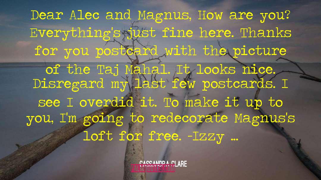 Alec And Magnus quotes by Cassandra Clare