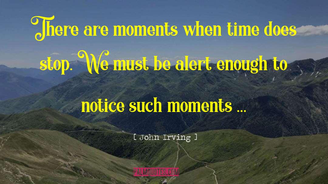 Alert quotes by John Irving