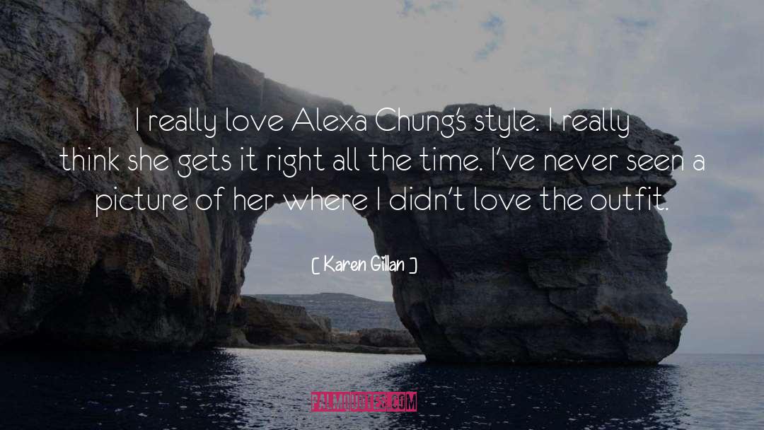 Alexa quotes by Karen Gillan