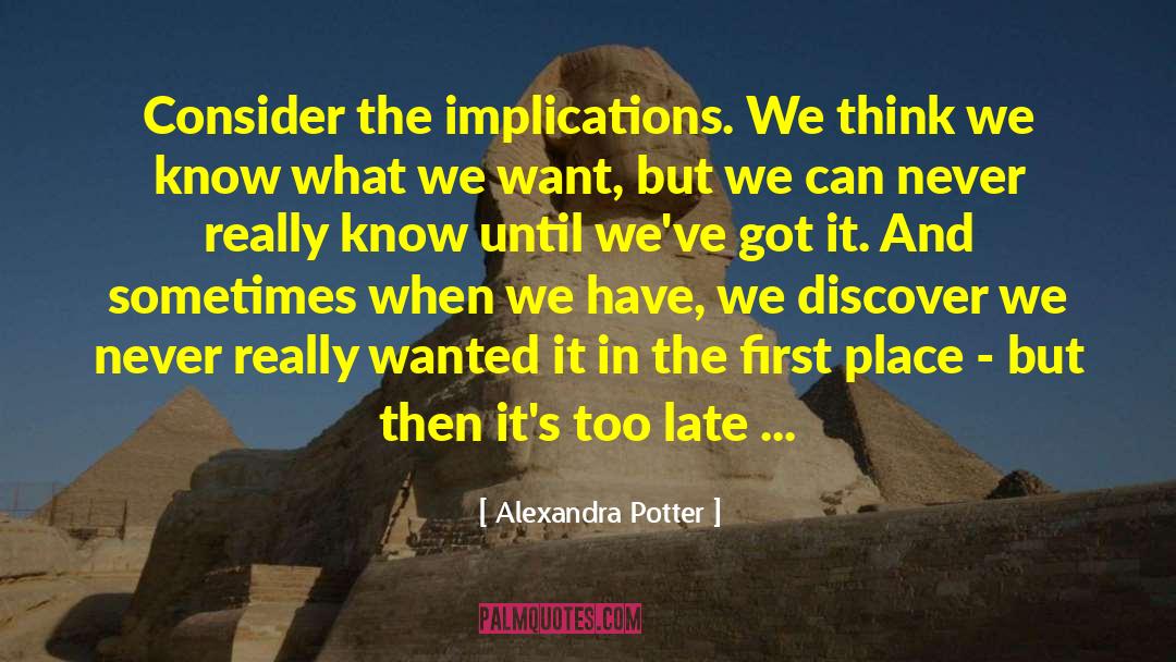 Alexandra Potter quotes by Alexandra Potter