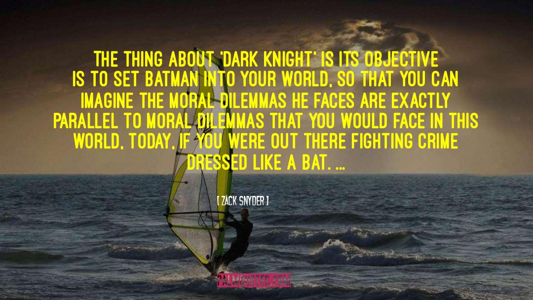Alfred Batman Dark Knight quotes by Zack Snyder