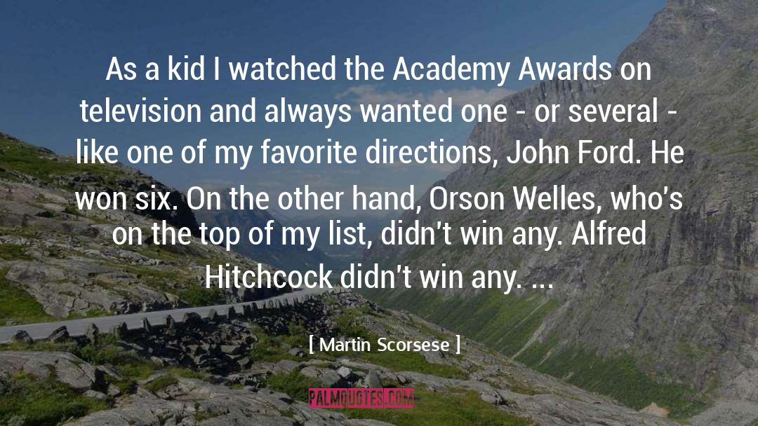 Alfred Hitchcock quotes by Martin Scorsese