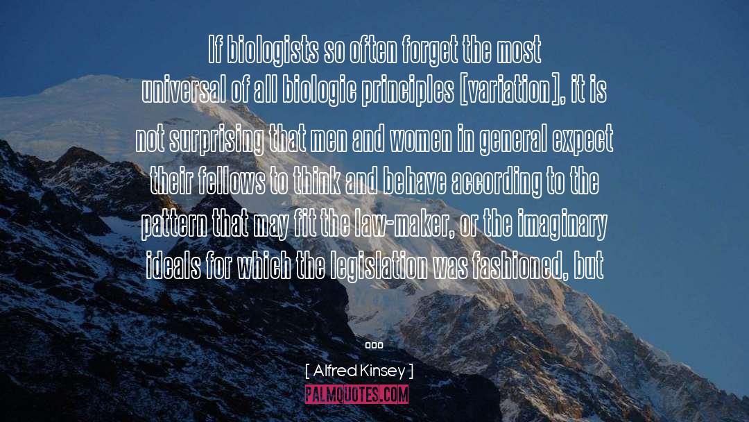 Alfred quotes by Alfred Kinsey