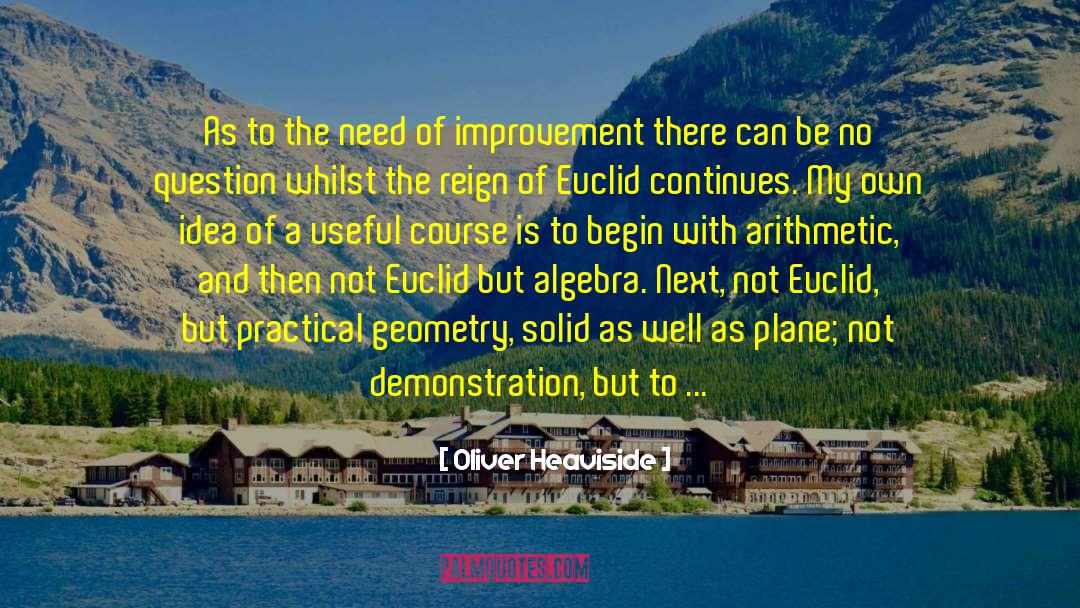 Algebra quotes by Oliver Heaviside