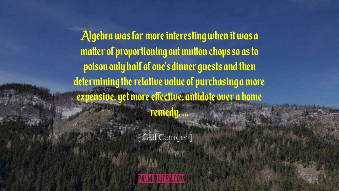 Algebra quotes by Gail Carriger