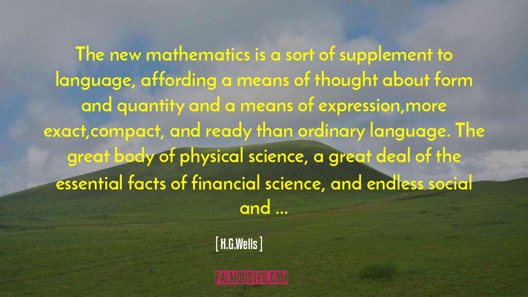 Algebraic Analysis quotes by H.G.Wells