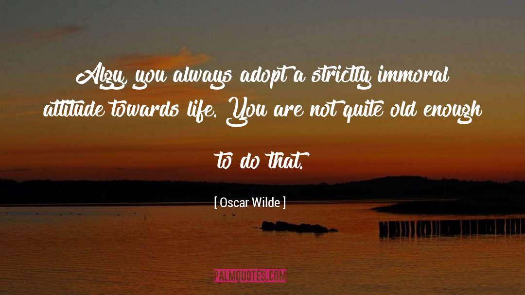 Algy quotes by Oscar Wilde