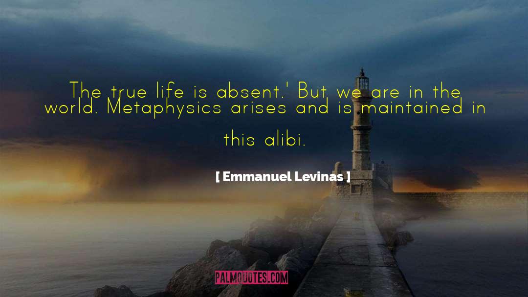 Alibi quotes by Emmanuel Levinas