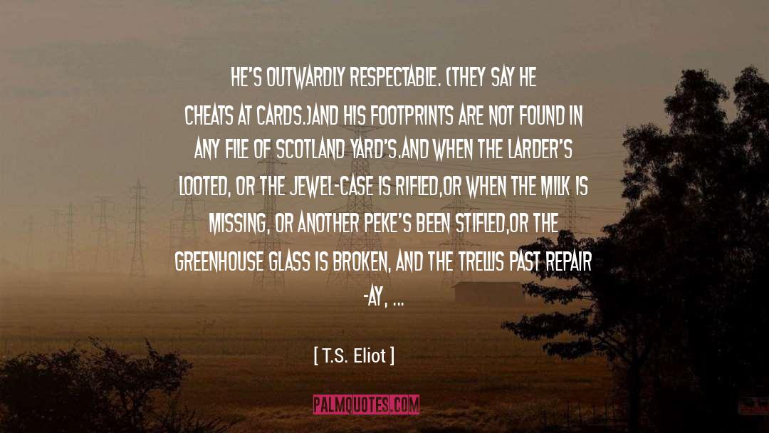 Alibi quotes by T.S. Eliot