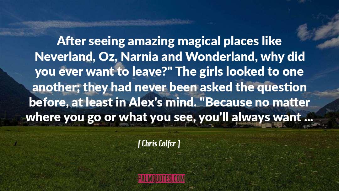 Alice And Wonderland Book quotes by Chris Colfer