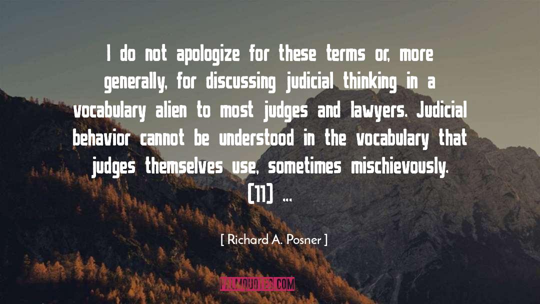 Alien Abduction quotes by Richard A. Posner