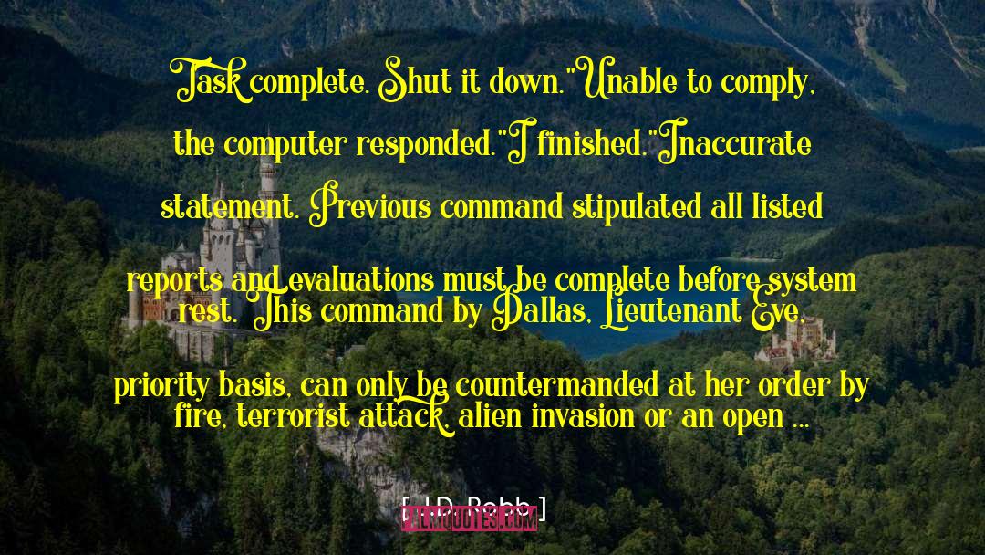 Alien Invasion quotes by J.D. Robb