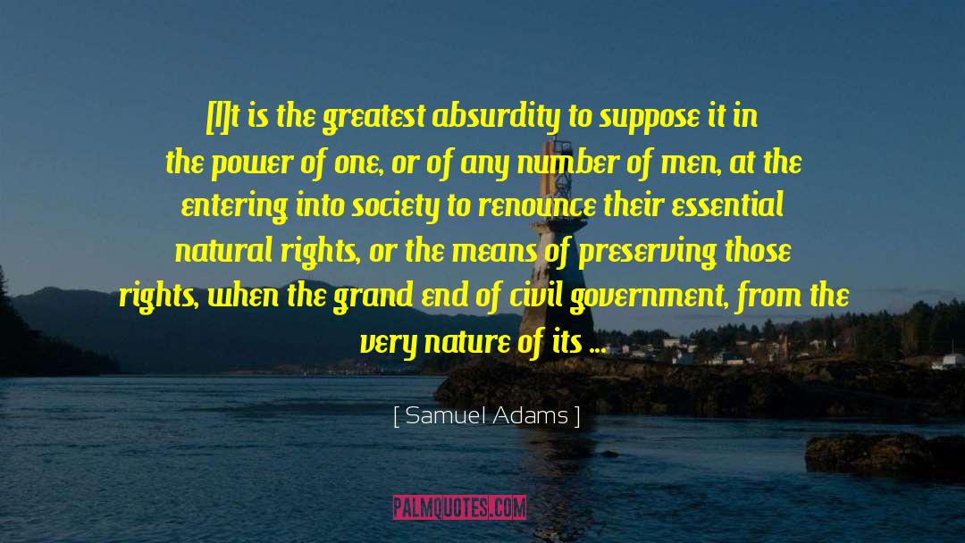 Alienate quotes by Samuel Adams