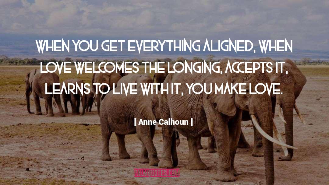 Aligned quotes by Anne Calhoun