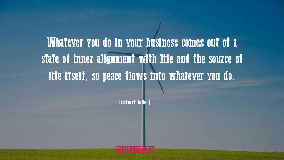 Alignment quotes by Eckhart Tolle