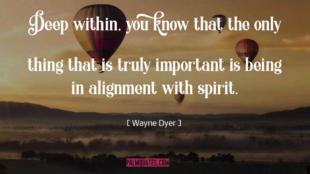 Alignment quotes by Wayne Dyer