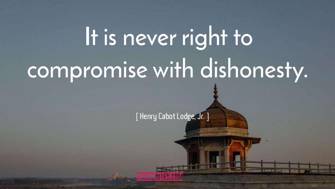 Alimentation Compromise quotes by Henry Cabot Lodge, Jr.