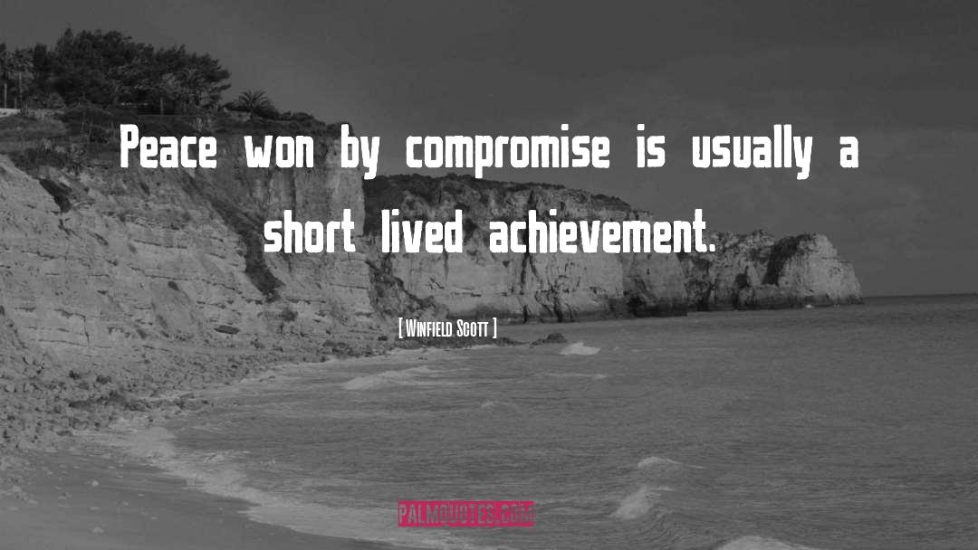 Alimentation Compromise quotes by Winfield Scott