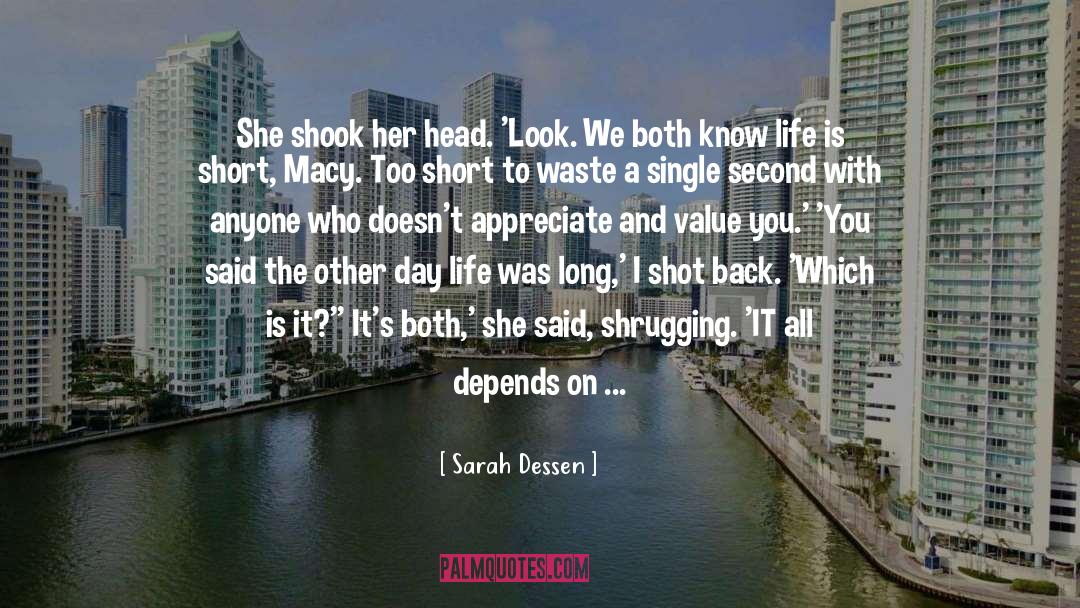 Alive And In Your Right Senses quotes by Sarah Dessen