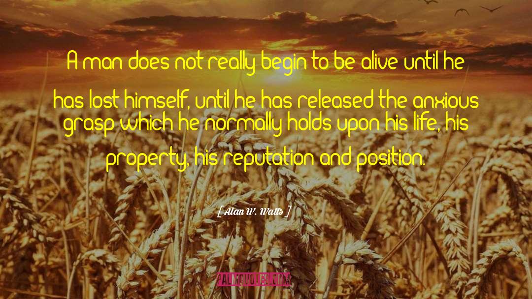 Alive Duden quotes by Alan W. Watts