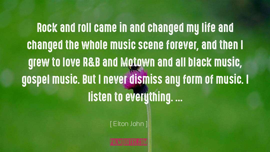 All Black quotes by Elton John