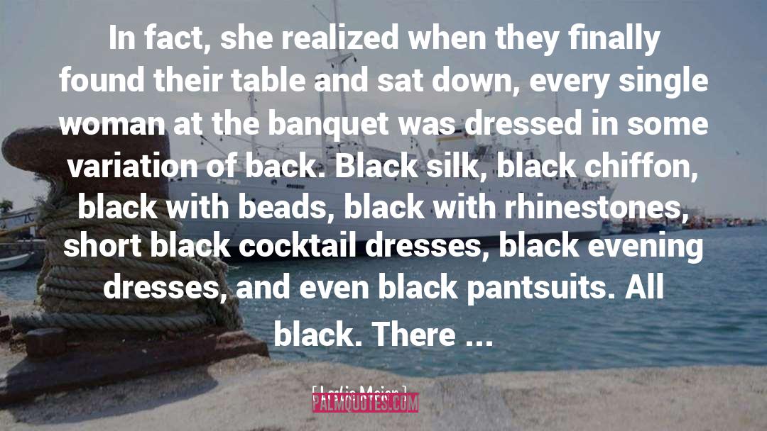 All Black quotes by Leslie Meier