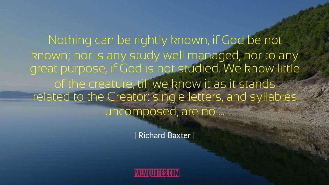 All Creatures quotes by Richard Baxter