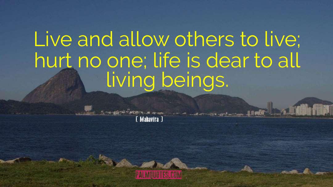 All Living Beings quotes by Mahavira