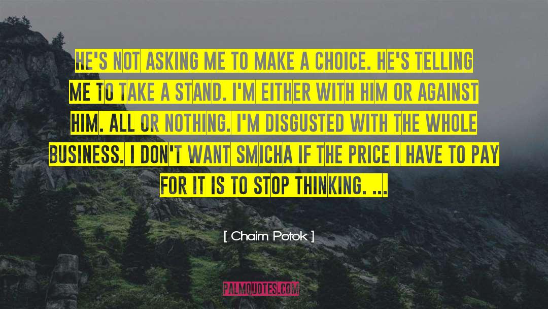 All Or Nothing quotes by Chaim Potok