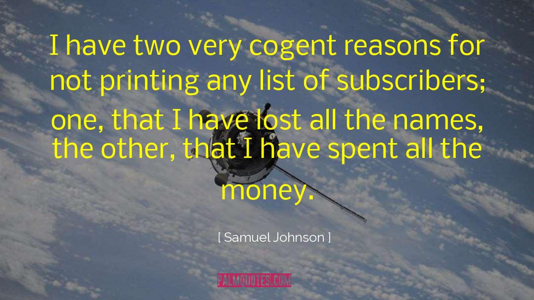 All The Names quotes by Samuel Johnson