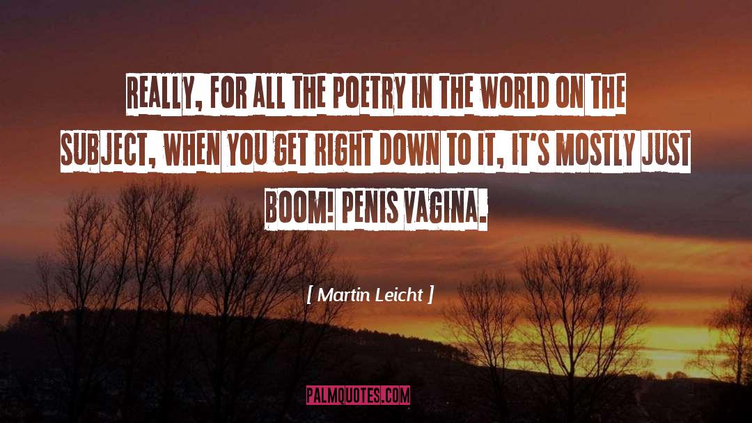 All The Poetry In The World quotes by Martin Leicht