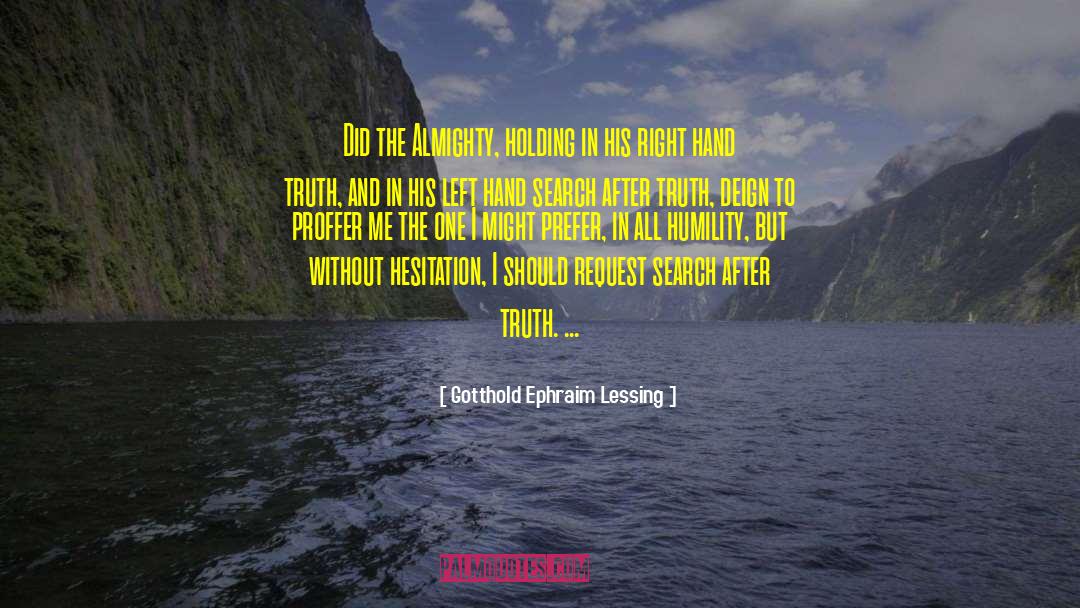 Allah Almighty quotes by Gotthold Ephraim Lessing