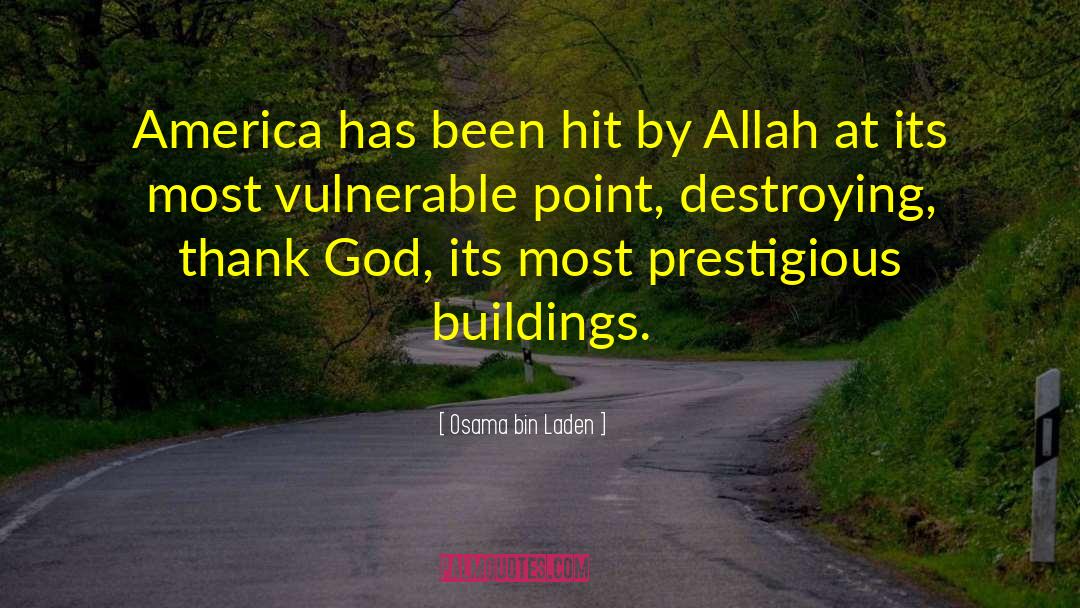 Allah Thank You quotes by Osama Bin Laden