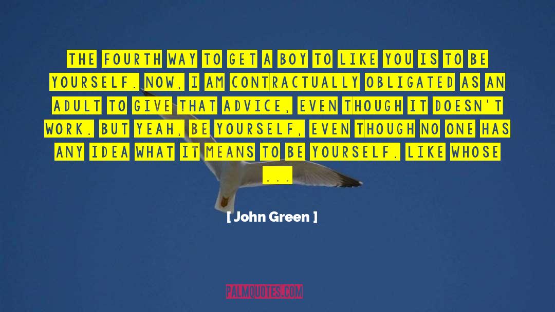 Allan No Is Green quotes by John Green