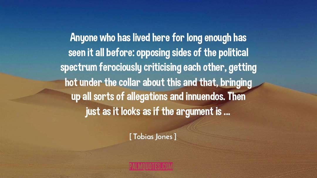 Allegations quotes by Tobias Jones