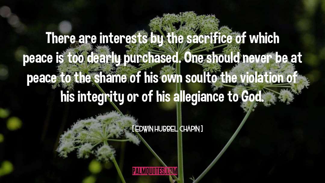 Allegiance quotes by Edwin Hubbel Chapin