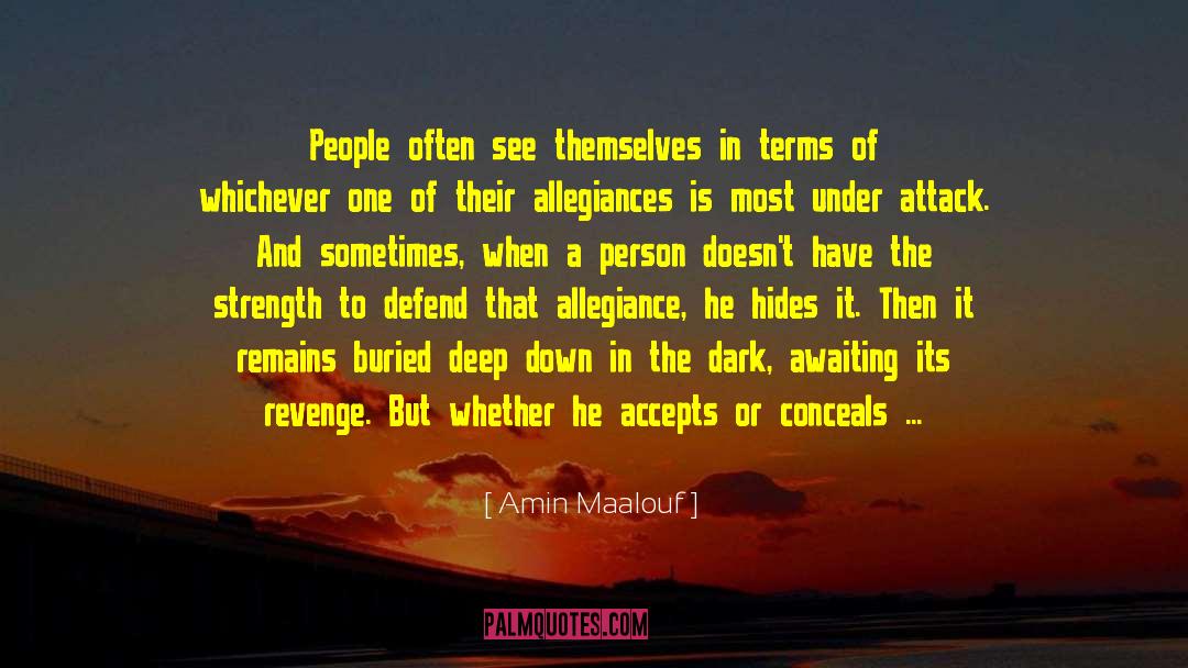 Allegiances quotes by Amin Maalouf