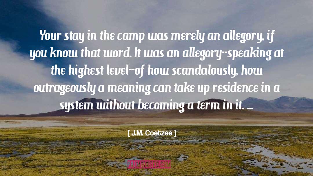 Allegory quotes by J.M. Coetzee